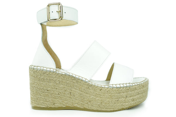Tropez Blanco Wedges | KF Soles