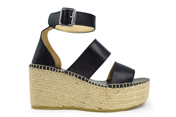 Tropez Negro Wedges | KF Soles